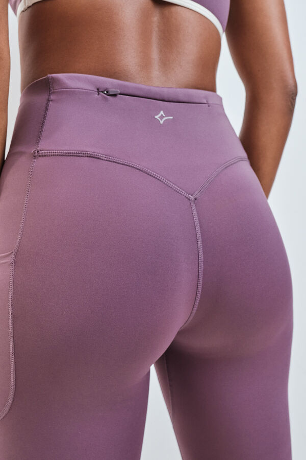 Dash and Stars Leggings largos 4D STRETCH morado morado/lila