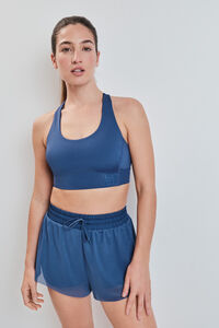 Dash and Stars Short ultra ligero malla azul