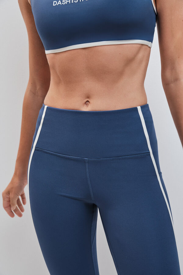 Dash and Stars Leggings largos 4D STRETCH azul azul