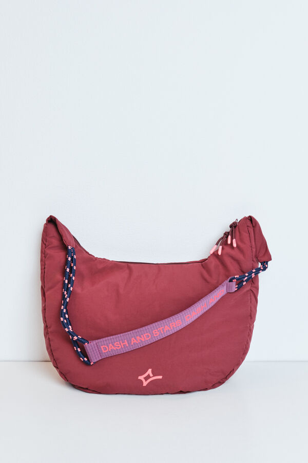Dash and Stars Bolsa bandolera nylon acolchado rojo