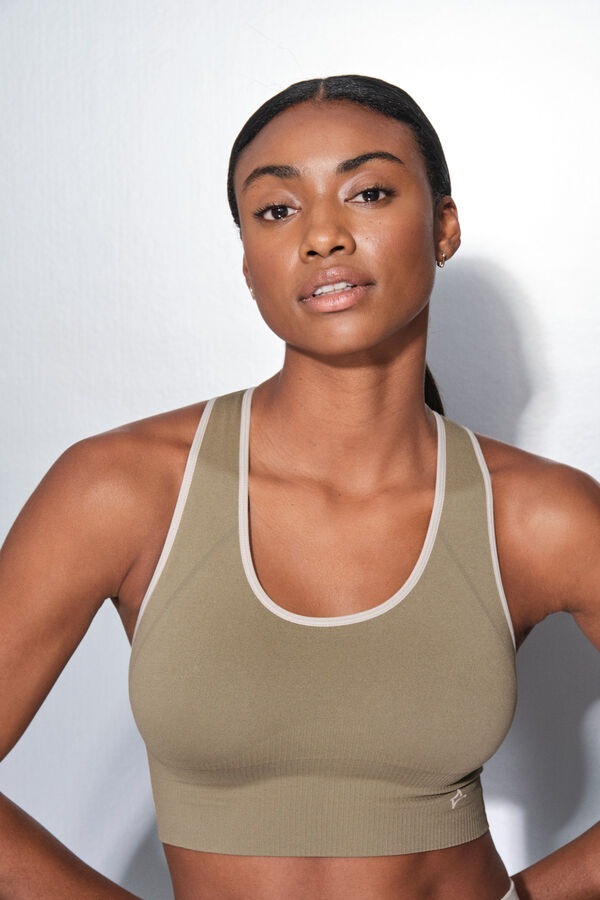 Dash and Stars Sujetador deportivo SEAMLESS COMFORT kaki verde