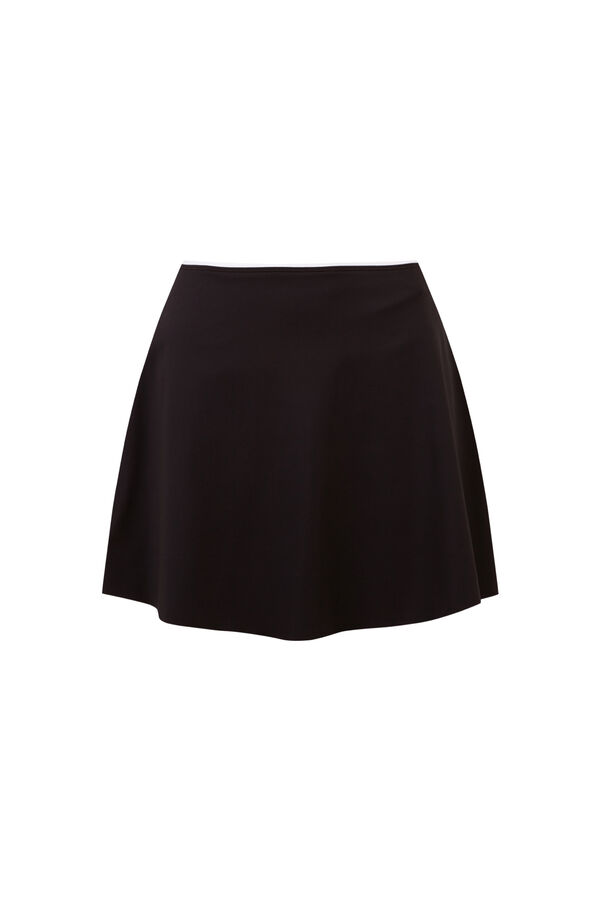 Dash and Stars Falda malla interior negro negro