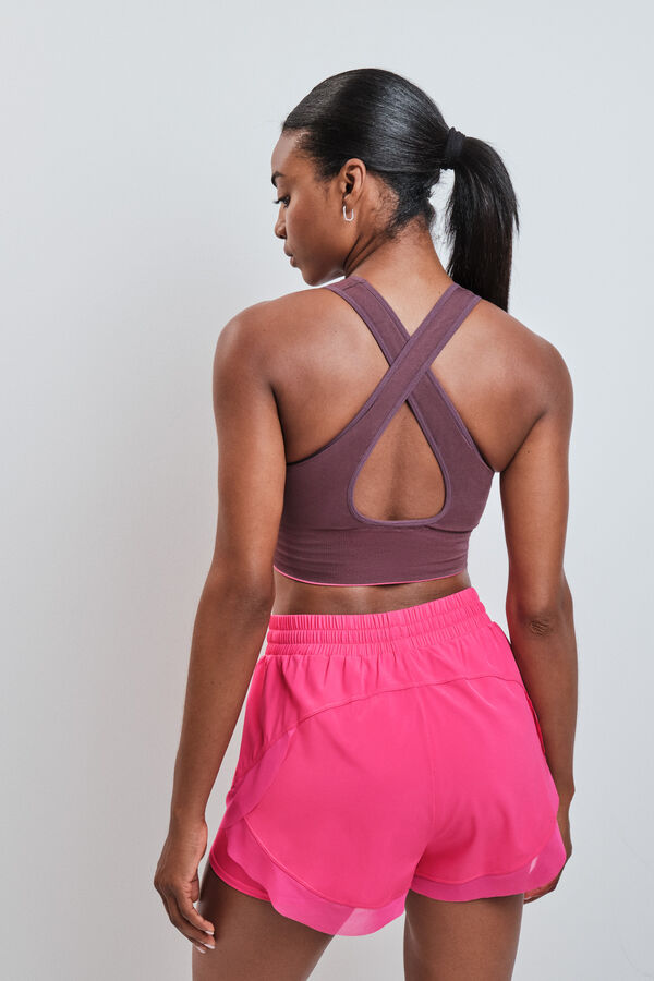 Dash and Stars Short ultra ligero malla rosa rosa
