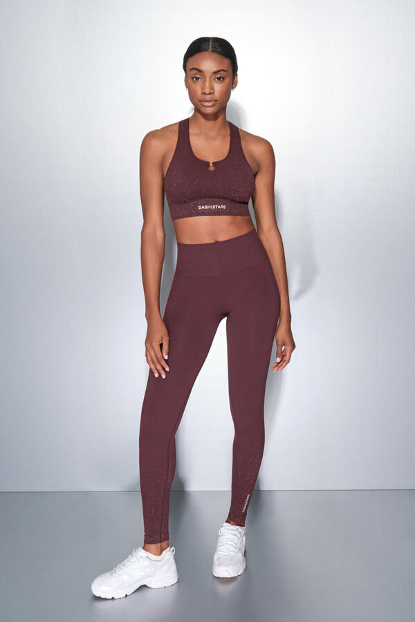 Dash and Stars Sujetador deportivo SEAMLESS COMFORT morado burdeos