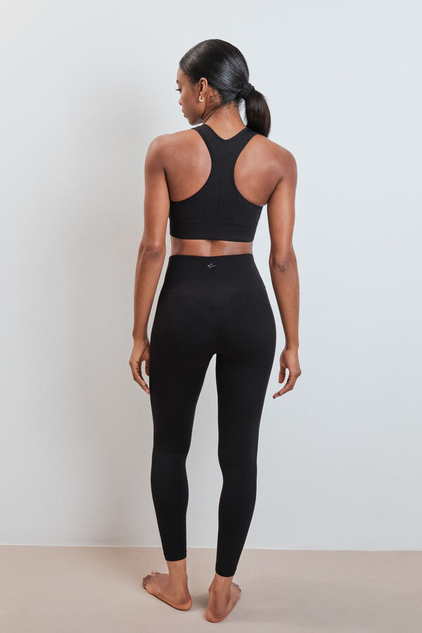 Dash and Stars Leggings Push Up negros SEAMLESS FIT negro