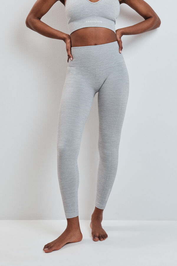 Dash and Stars Leggings largo SEAMLESS COMFORT gris gris