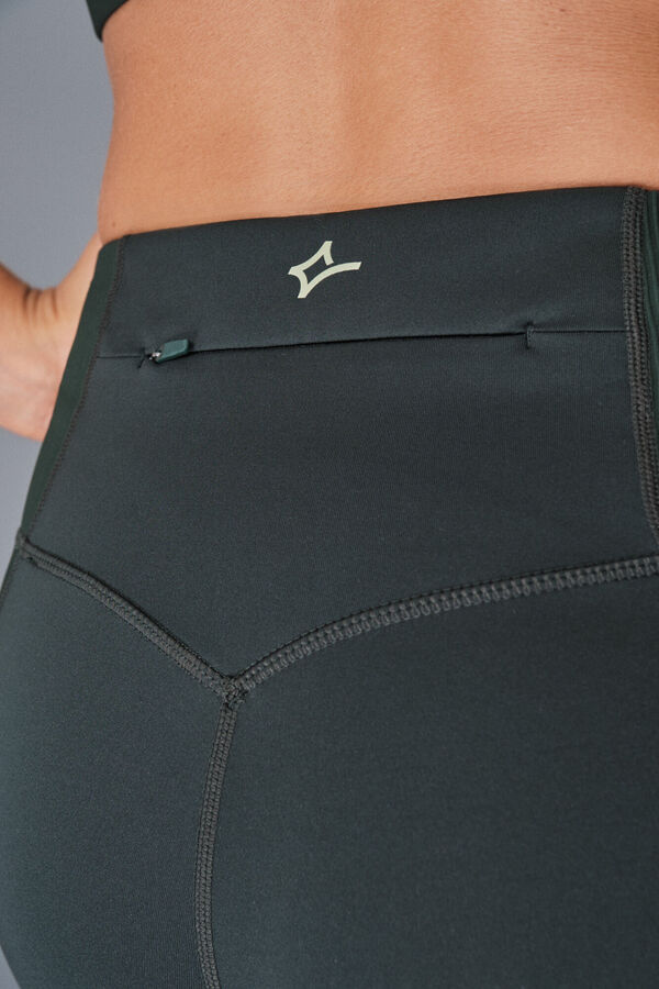 Dash and Stars Leggings 4D STRETCH ciclista verde verde