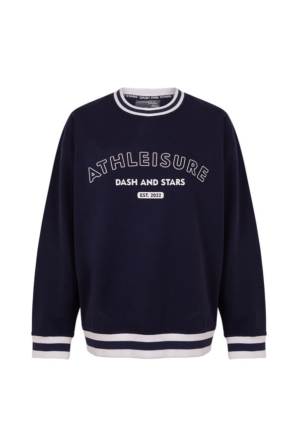 Dash and Stars Sudadera college felpa azul azul