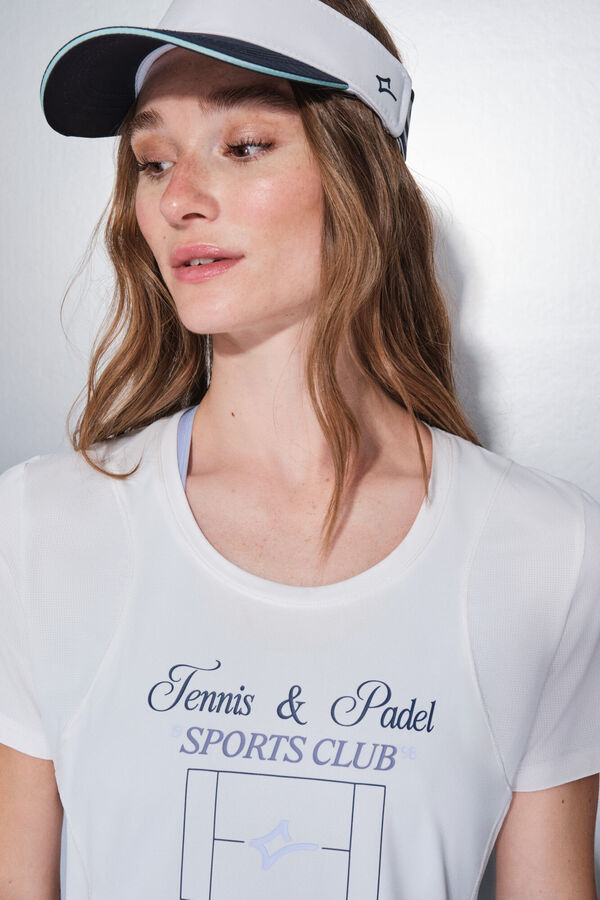 Dash and Stars Camiseta manga corta blanca blanco