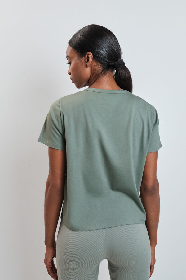 Dash and Stars Camiseta manga corta extra suave verde verde