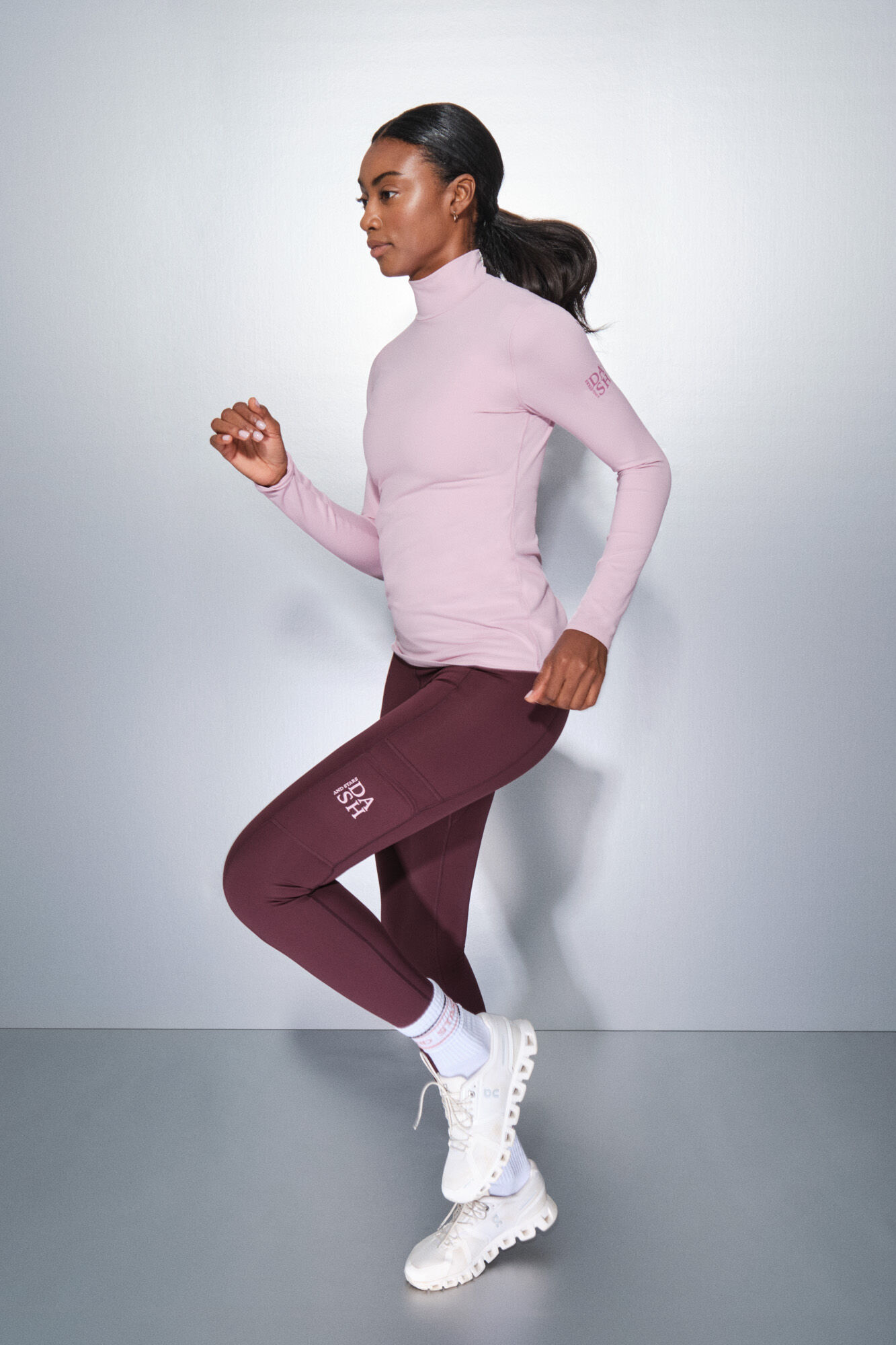 Dash and Stars Camiseta manga larga rosa chicle