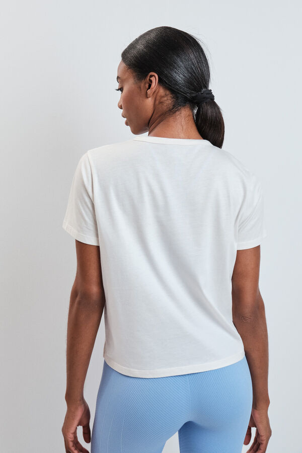 Dash and Stars Camiseta manga corta extra suave blanca blanco