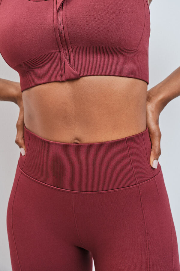 Dash and Stars Leggings largo rojo SEAMLESS FIT rojo