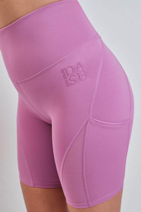 Dash and Stars Leggings 4D STRETCH ciclista rosa rosa