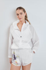 Dash and Stars Short t&eacute;cnico ultra ligero malla blanco blanco