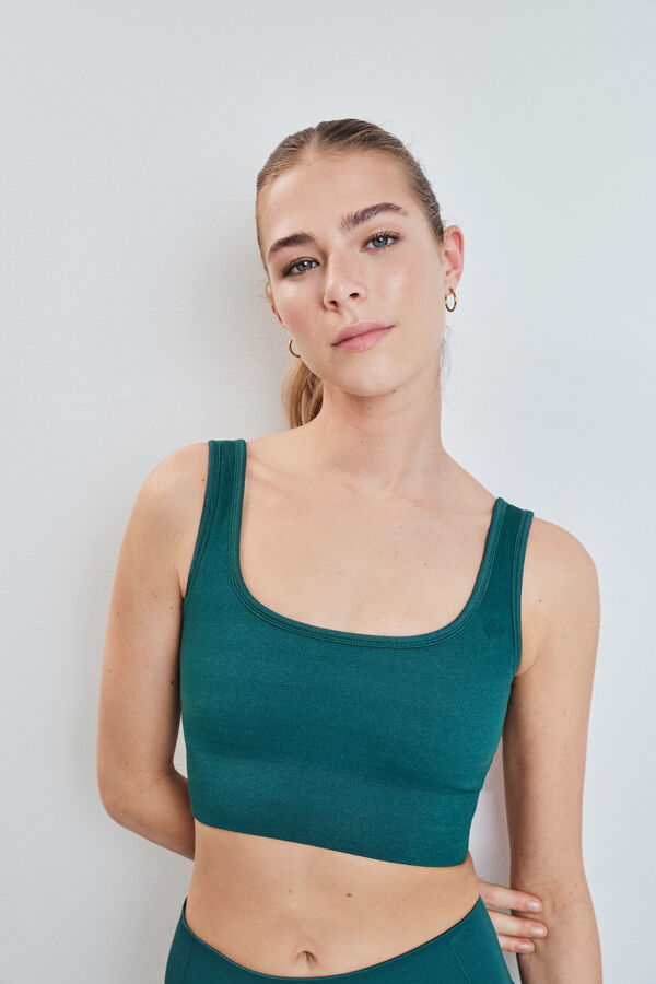 Dash and Stars Sujetador deportivo SEAMLESS COMFORT vichy verde verde