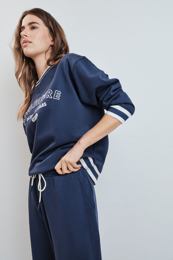 Dash and Stars Sudadera college felpa azul azul