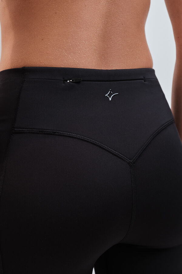 Dash and Stars Leggings pirata 4D STRETCH negro negro