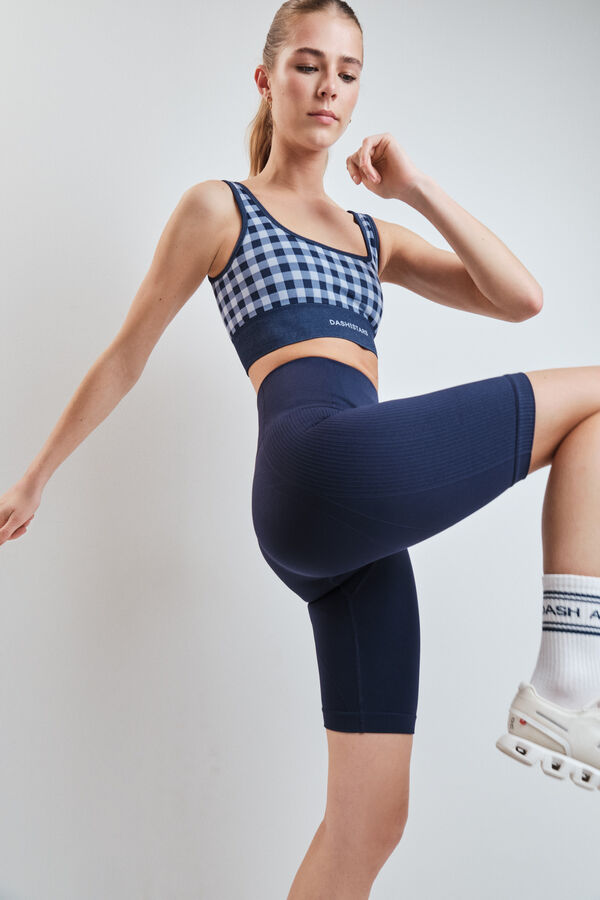 Dash and Stars Leggings SEAMLESS COMFORT ciclista azul azul