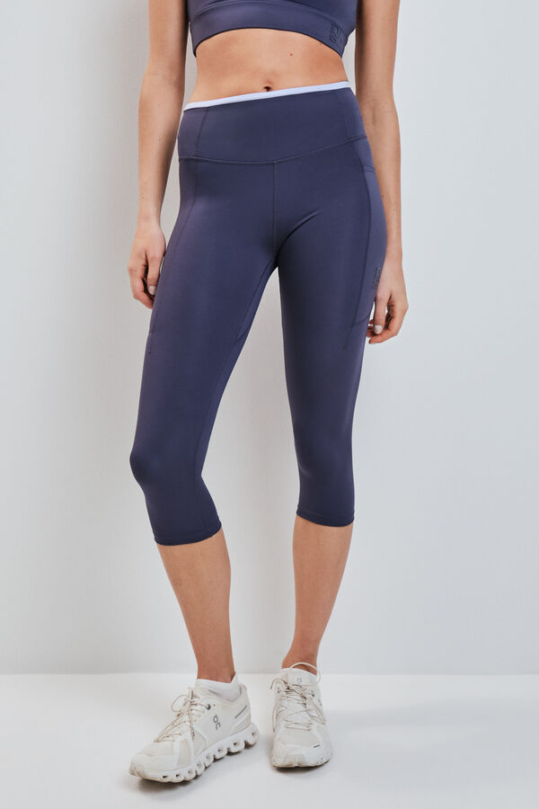 Dash and Stars Leggings pirata gris 4D STRETCH azul