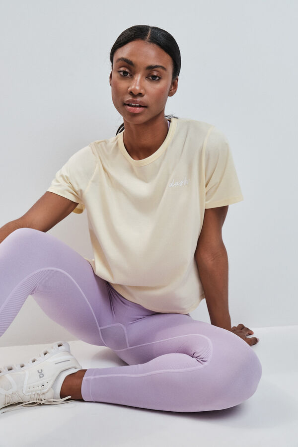 Dash and Stars Camiseta manga corta extra suave amarilla amarillo