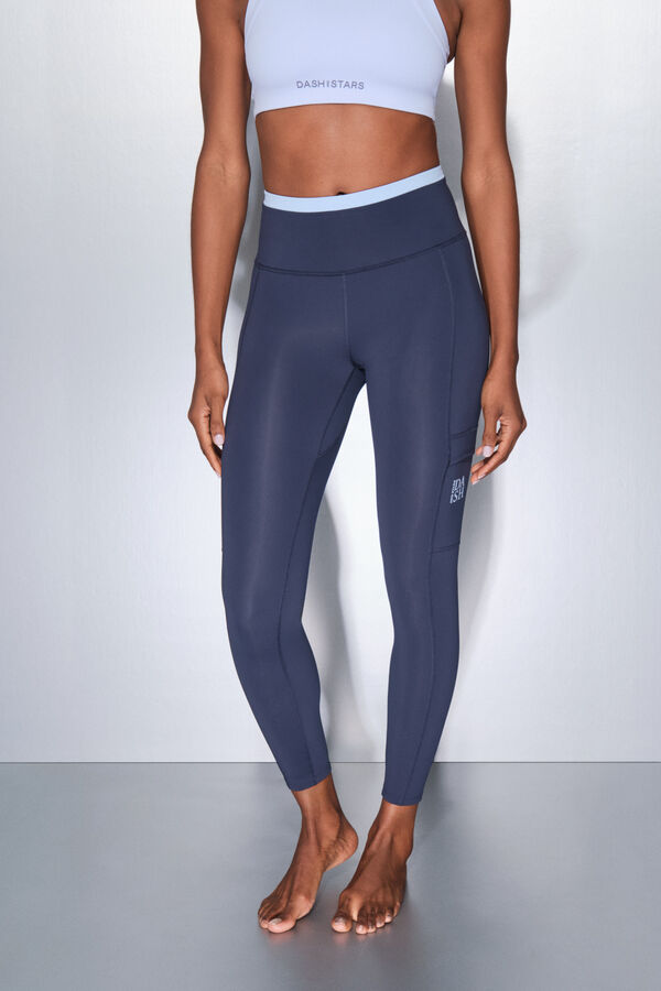 Dash and Stars Leggings THERMAL azul navy azul