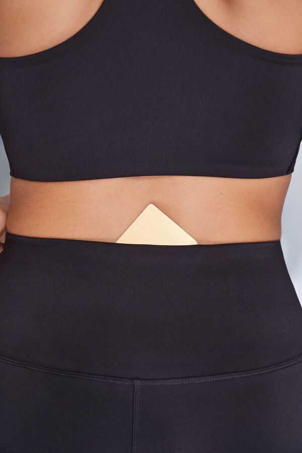 Dash and Stars Leggings 4D STRETCH ciclista negro y blanco negro