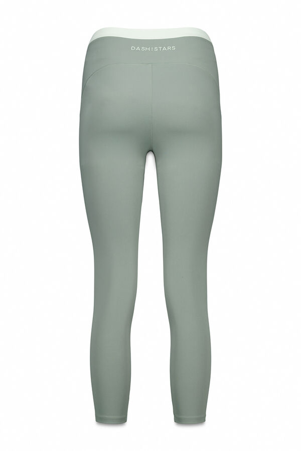 Dash and Stars Leggings SOFT MOVE crop verde verde