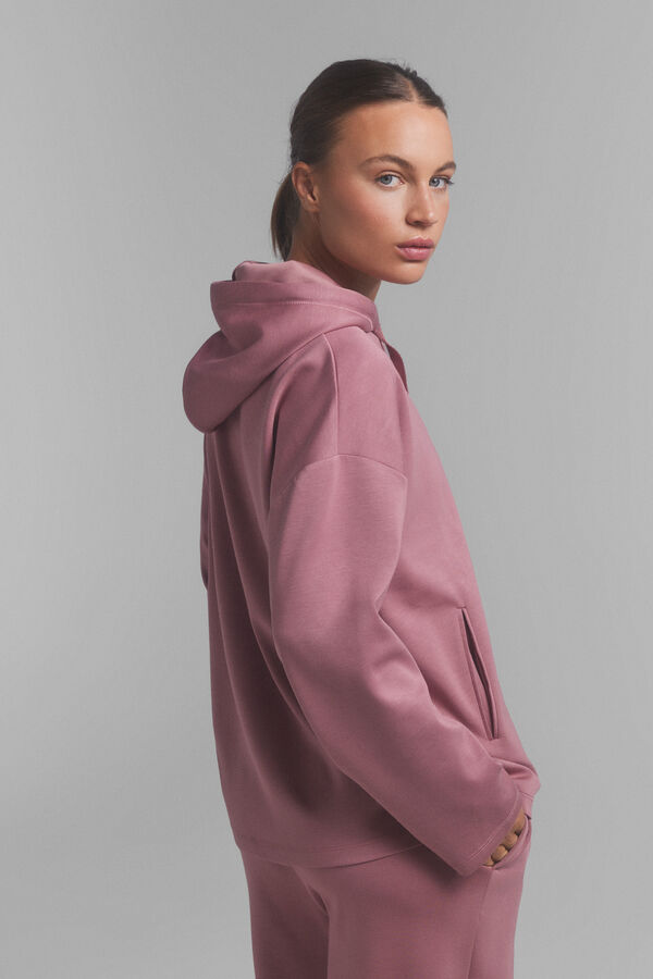 Dash and Stars Sudadera capucha suave rosa rosa