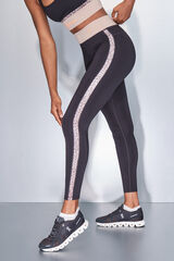 Dash and Stars Leggings 4D STRETCH negro animal print negro