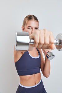 Dash and Stars Sujetador deportivo gris 4D STRETCH