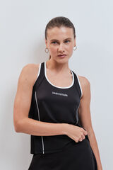 Dash and Stars Camiseta entallada sin mangas negro negro