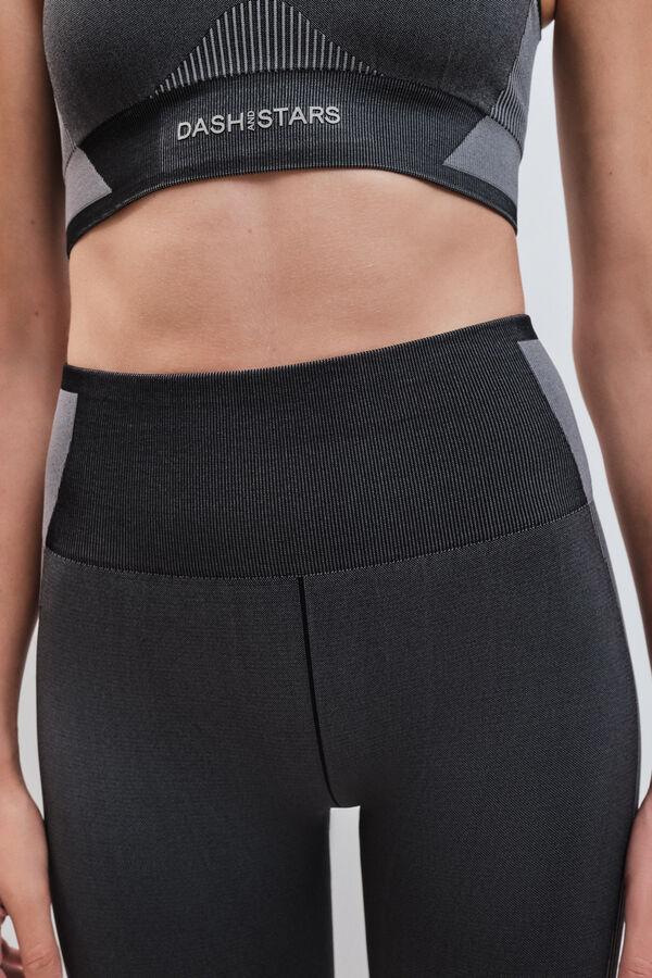 Dash and Stars Leggings largo SEAMLESS COMFORT gris gris
