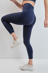 Dash and Stars Leggings SEAMLESS COMFORT crop azul azul