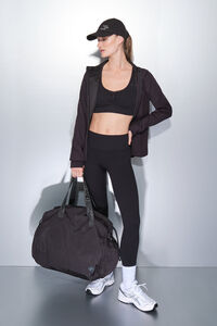 Dash and Stars Bolso viaje nylon negro satinado