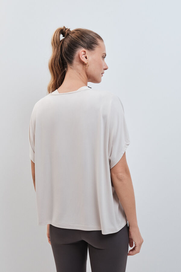 Dash and Stars Camiseta manga corta modal gris gris