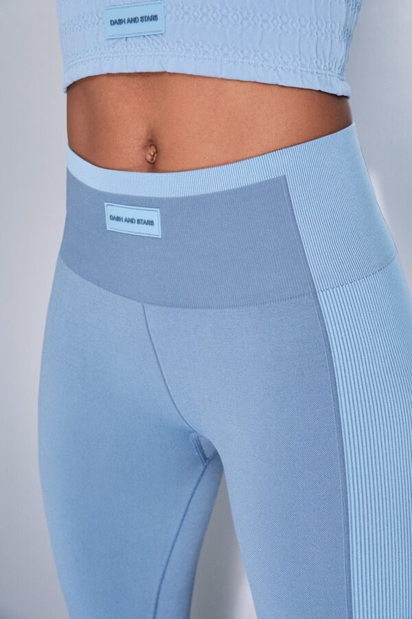 Dash and Stars Leggings largos SEAMLESS COMFORT azul azul
