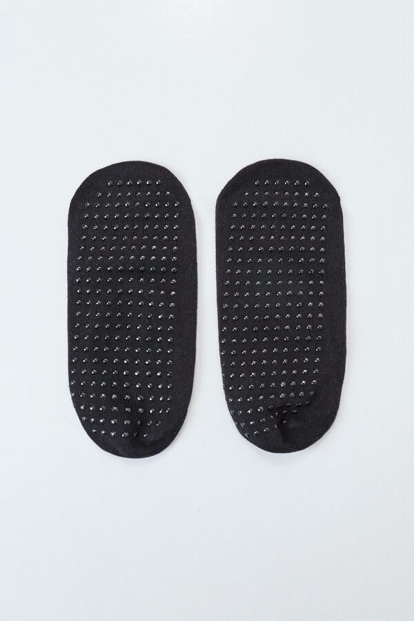 Dash and Stars Calcetines algod&oacute;n zapatilla ballet negro negro