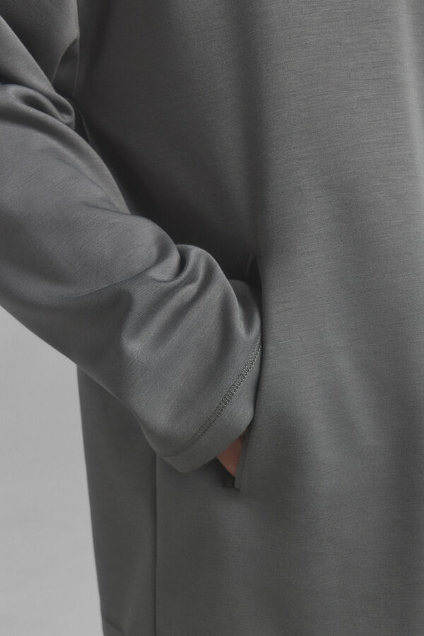 Dash and Stars Sudadera capucha suave kaki beige