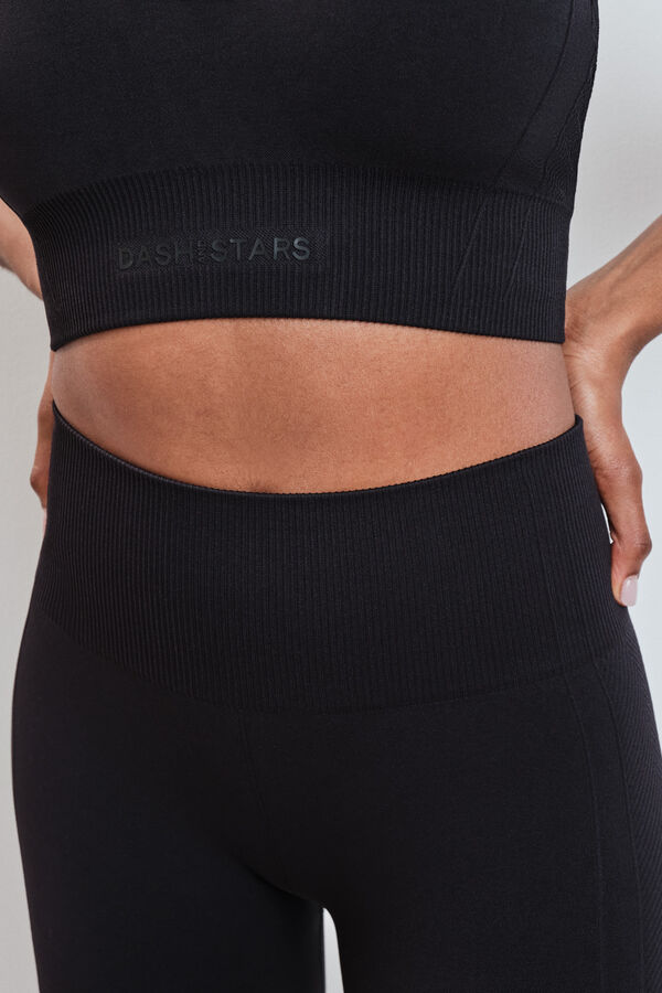 Dash and Stars Leggings largo SEAMLESS COMFORT negro negro