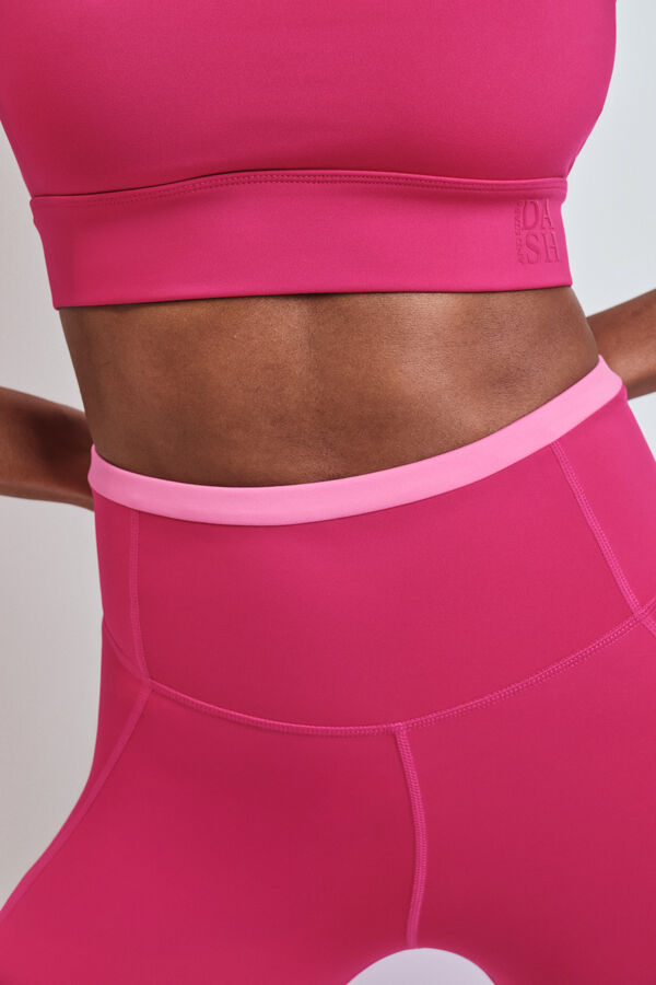 Dash and Stars Leggings ciclista rosa 4D STRETCH rosa