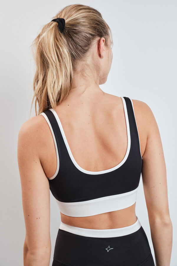 Dash and Stars Sujetador deportivo negro 4D STRECTH negro