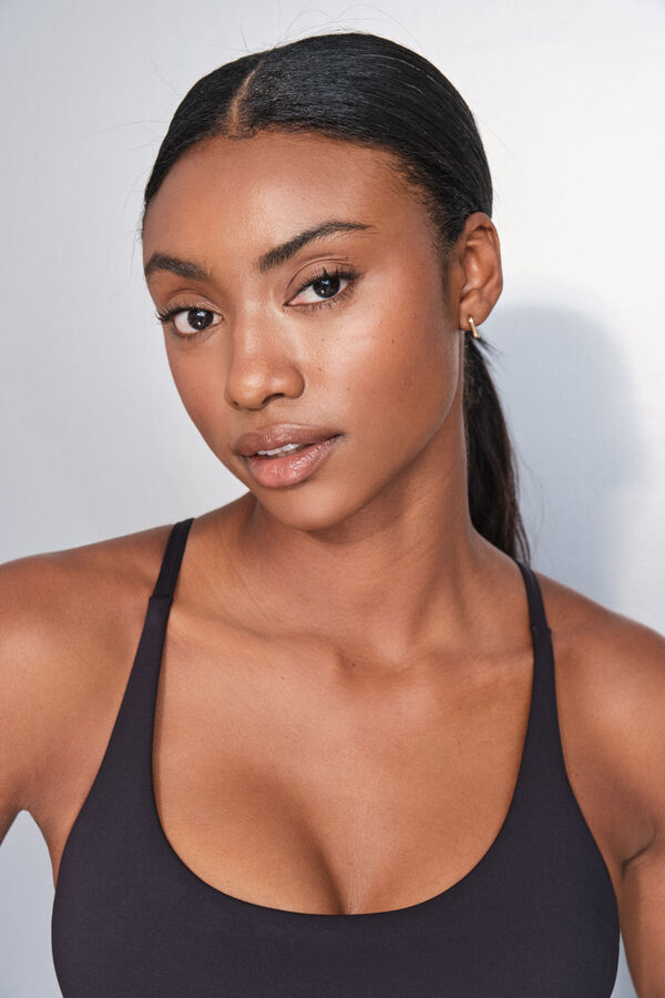 Dash and Stars Sujetador deportivo 4D STRETCH negro animal print  negro