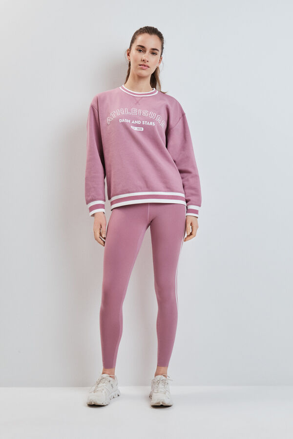 Dash and Stars Leggings COMPRESSIVE largo rosa rosa