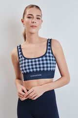 Dash and Stars Sujetador deportivo SEAMLESS COMFORT vichy azul azul