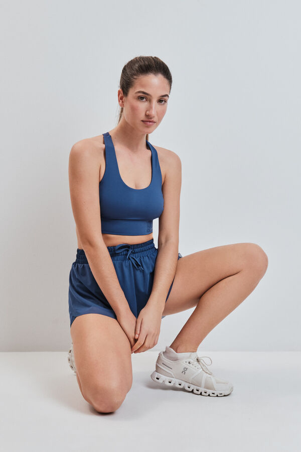 Dash and Stars Short ultra ligero malla azul azul