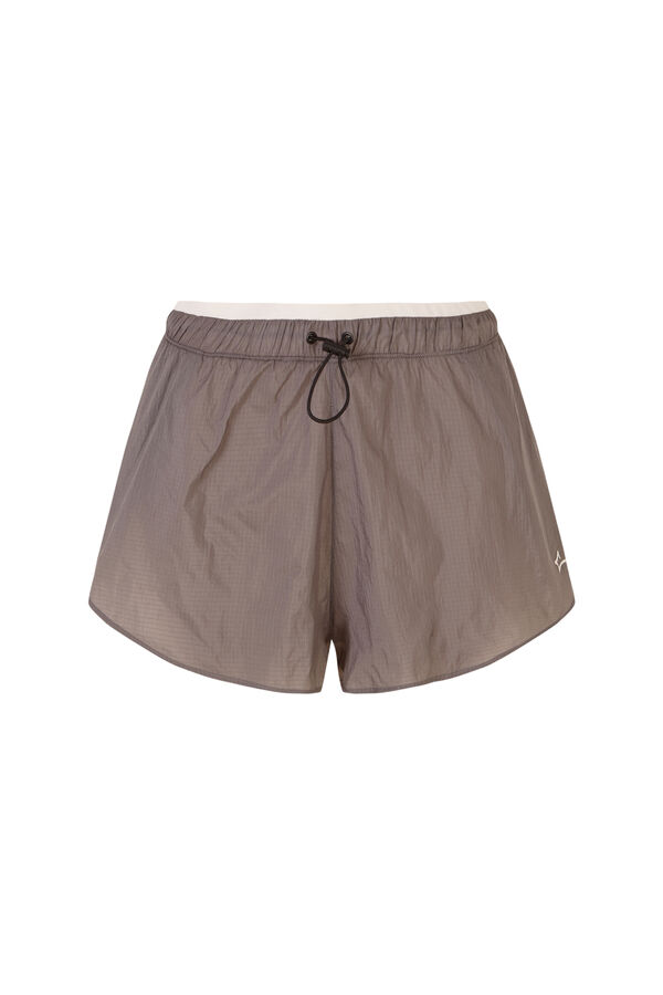 Dash and Stars Short ultra ligero malla negro nude