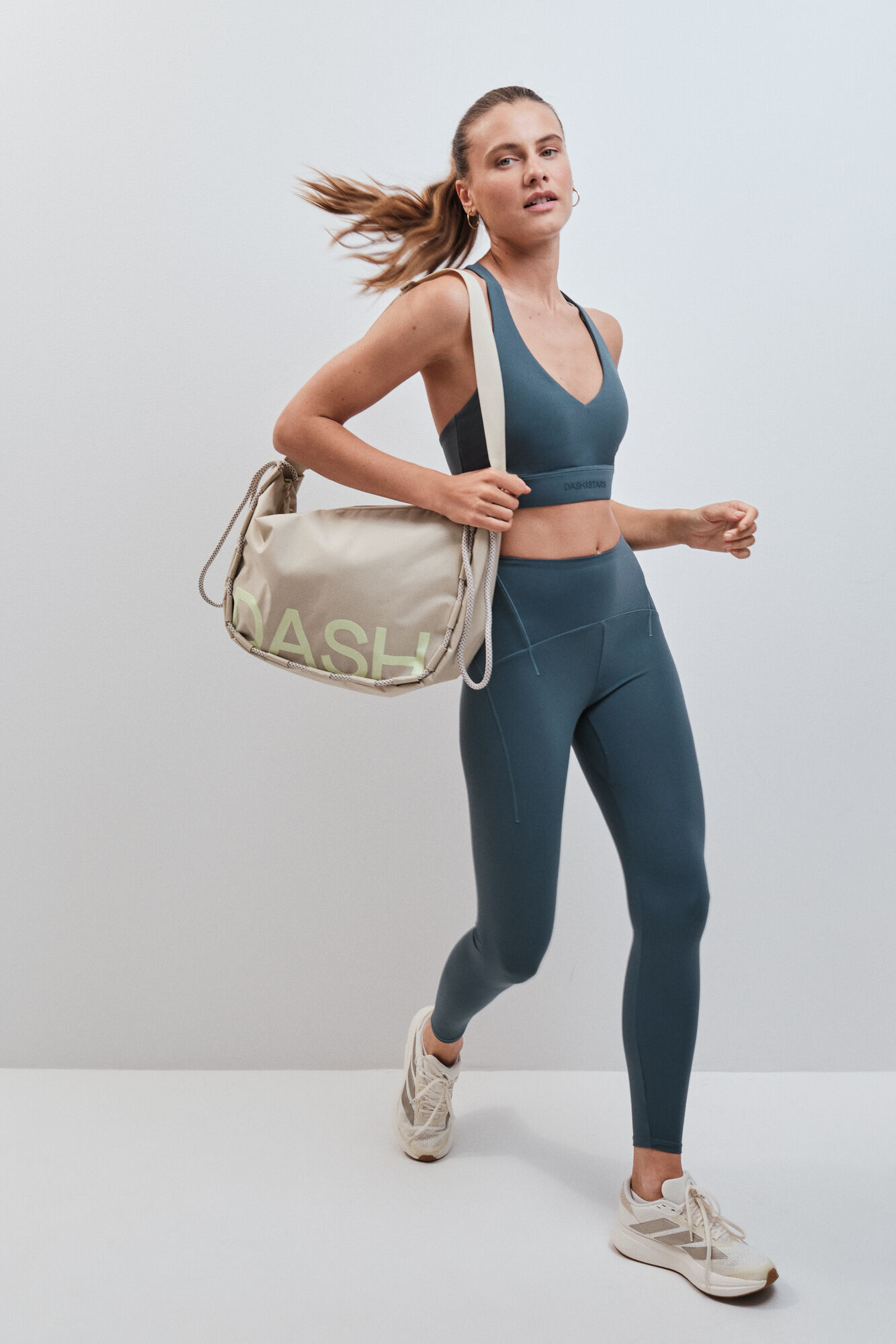 Dash and Stars Leggings SOFT MOVE largo verde