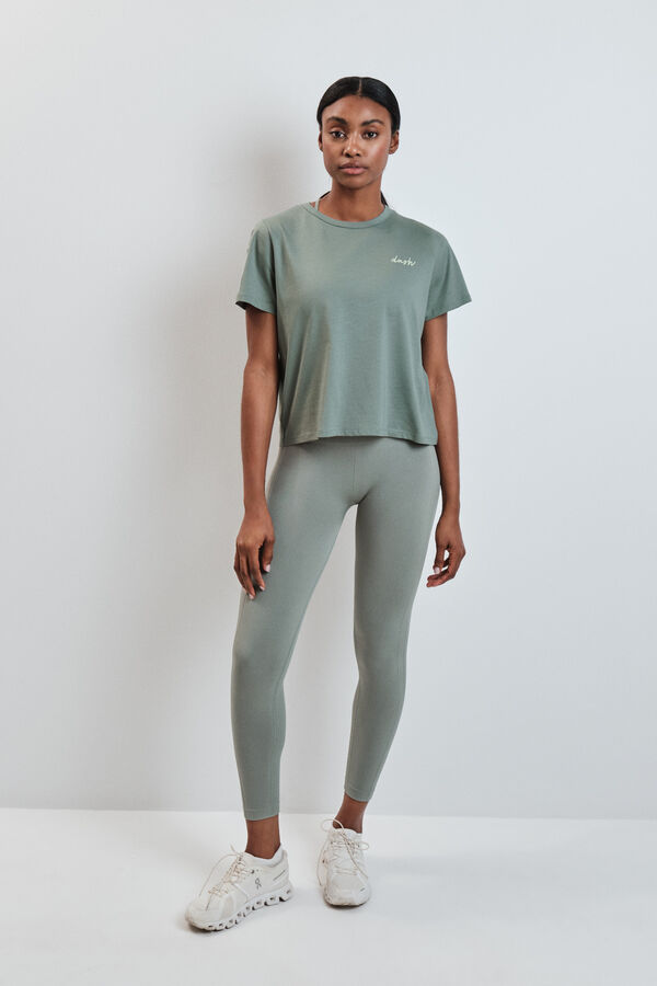 Dash and Stars Camiseta manga corta extra suave verde verde