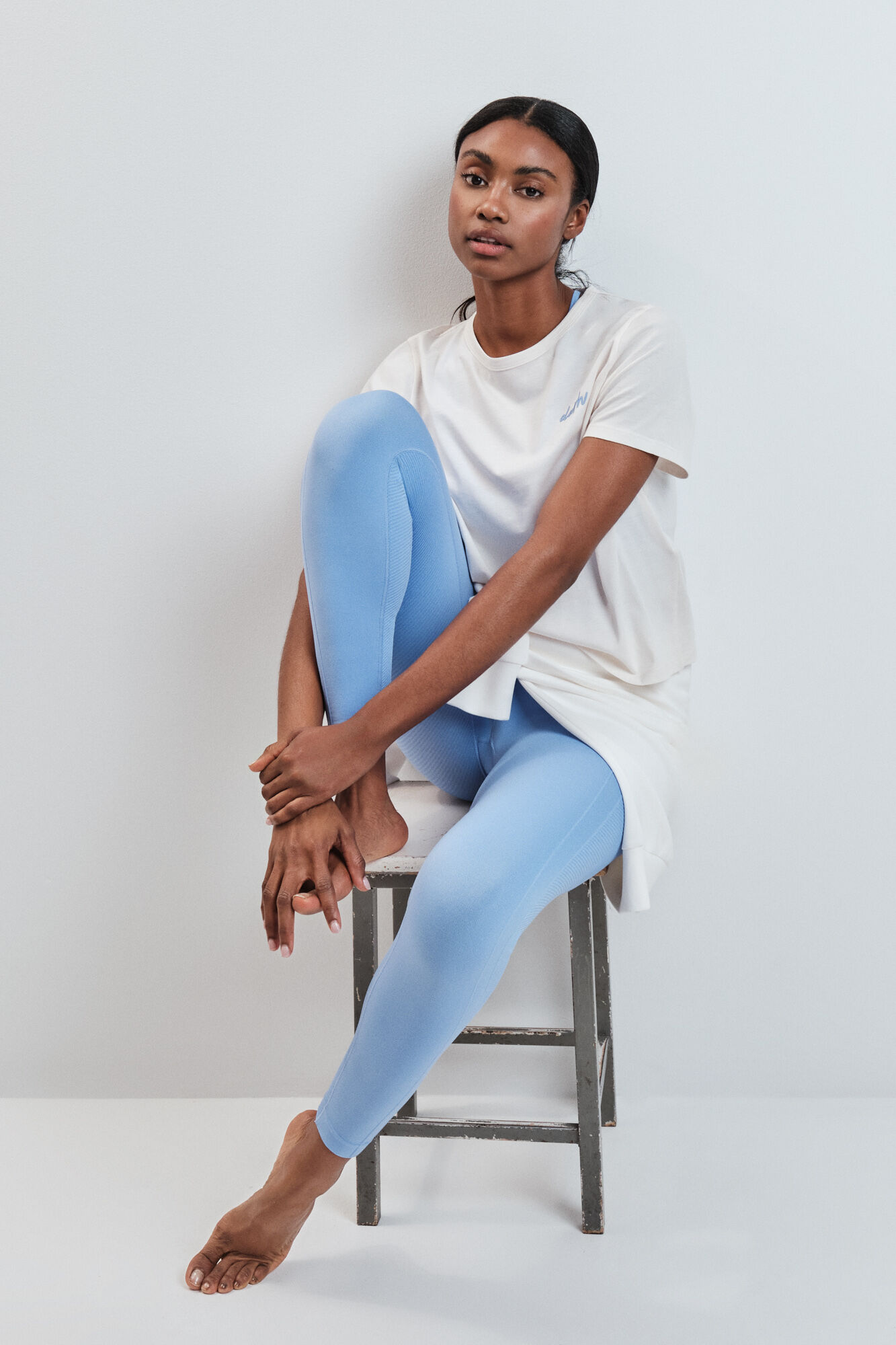 Dash and Stars Camiseta manga corta extra suave blanca